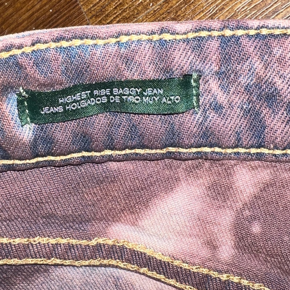 Wild Fable Baggy High Rise Wide Leg Acid Wash Grunge Ripped Jeans Size 6/28R - Picture 9 of 10